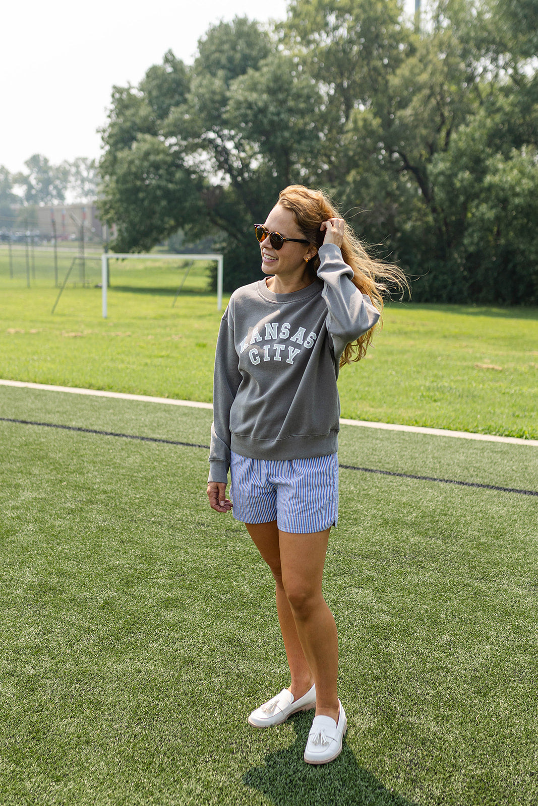 Sporty Sweatshirt - Grey
