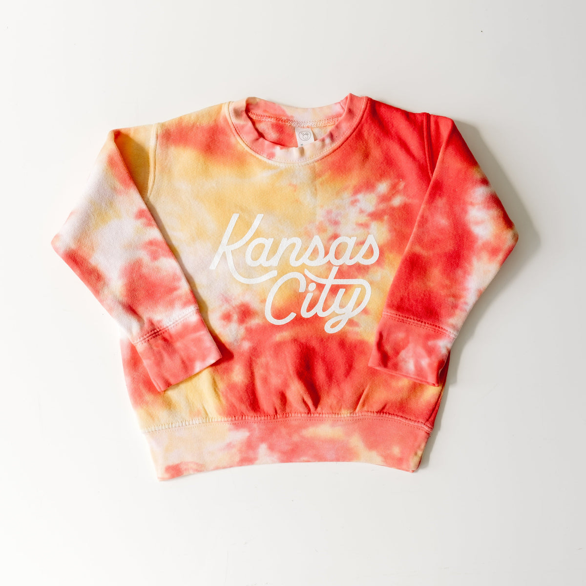 Kansas City Script Sweatshirt - Kids- Tie Dye