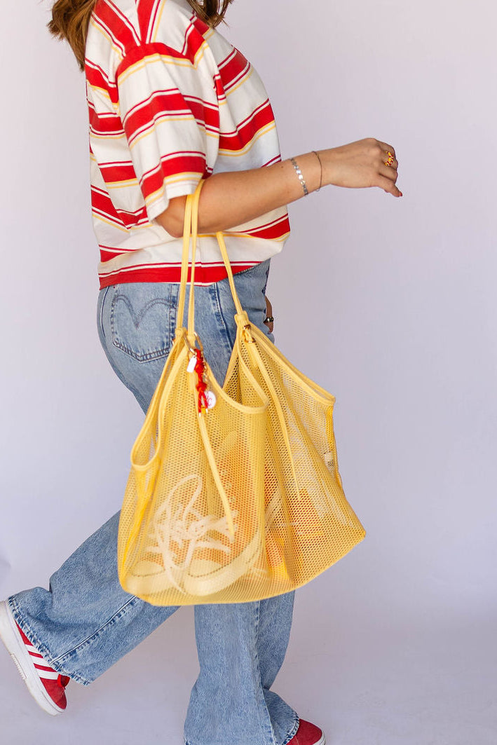 Bag Charm - Red & Yellow