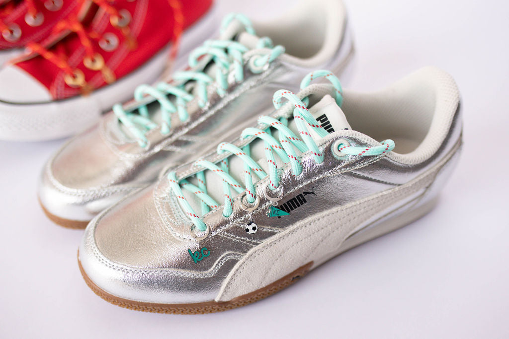 Shoe Charm & Laces Set - Teal