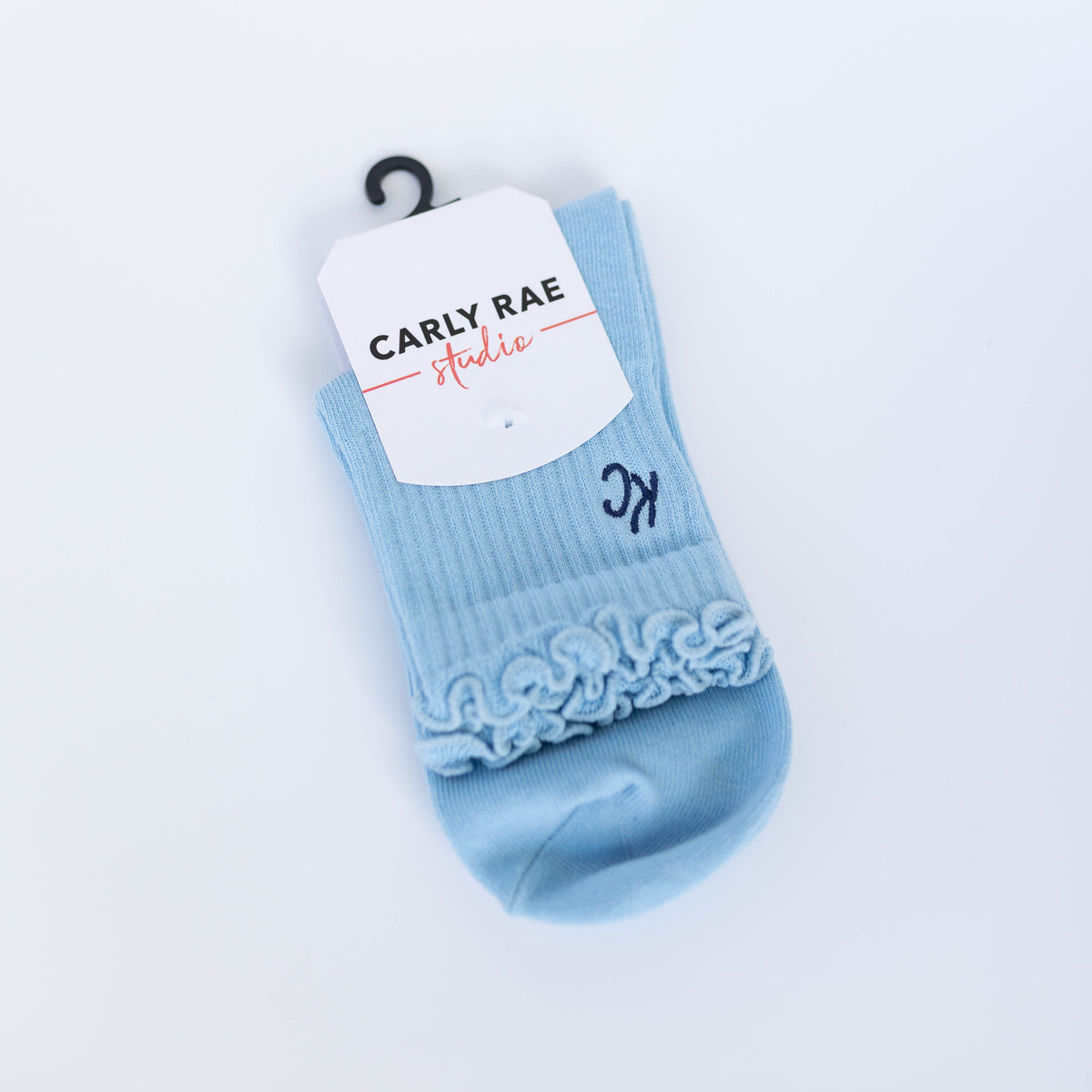 Kansas City Ruffle Socks - Light Blue
