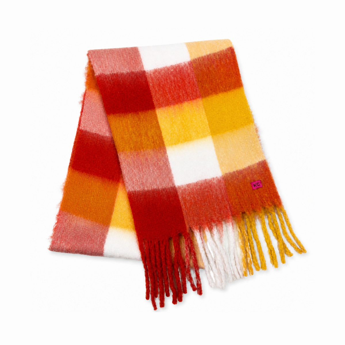 KC Scarf - Red & Gold