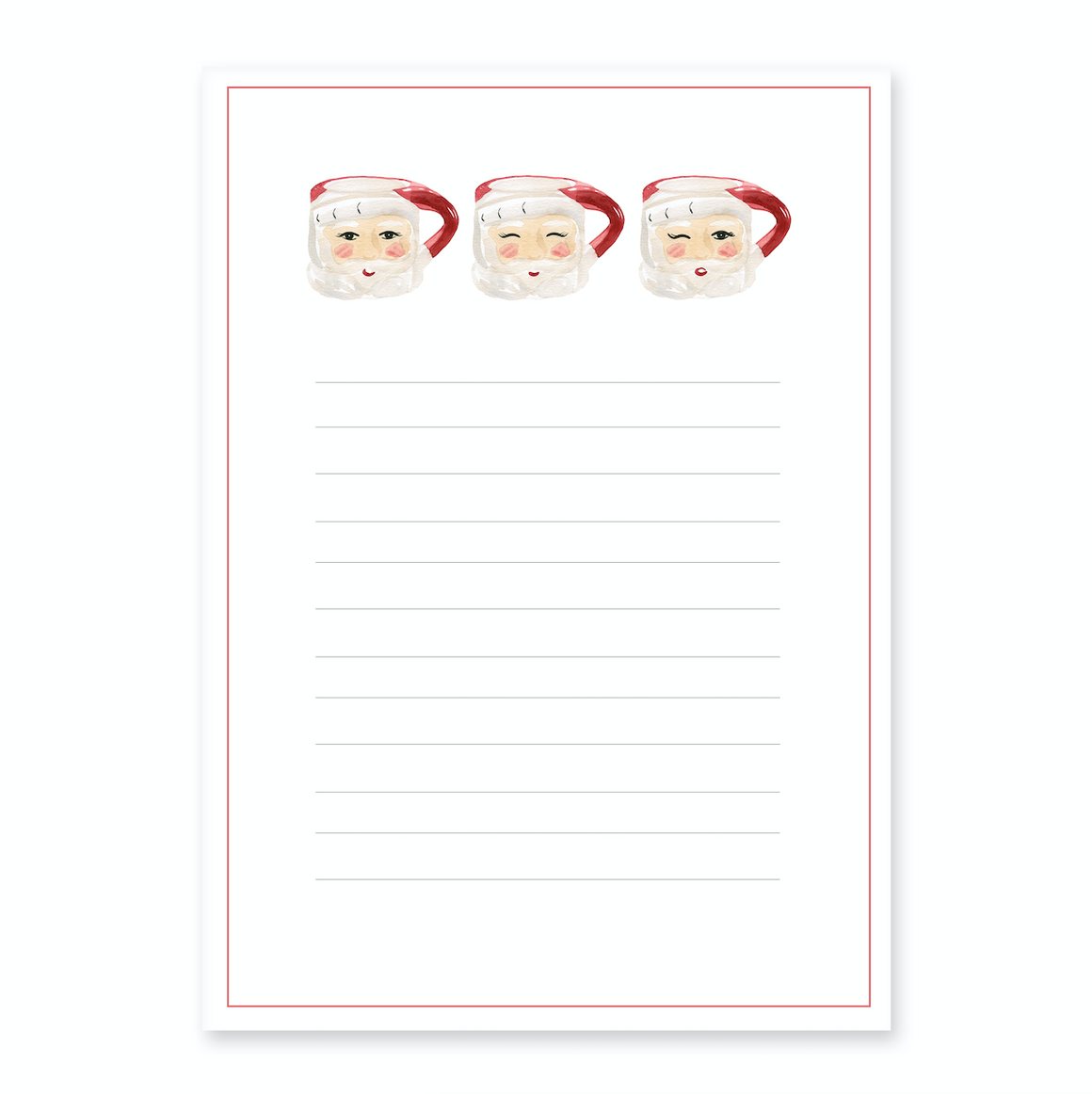 Vintage Santa Mug Notepad