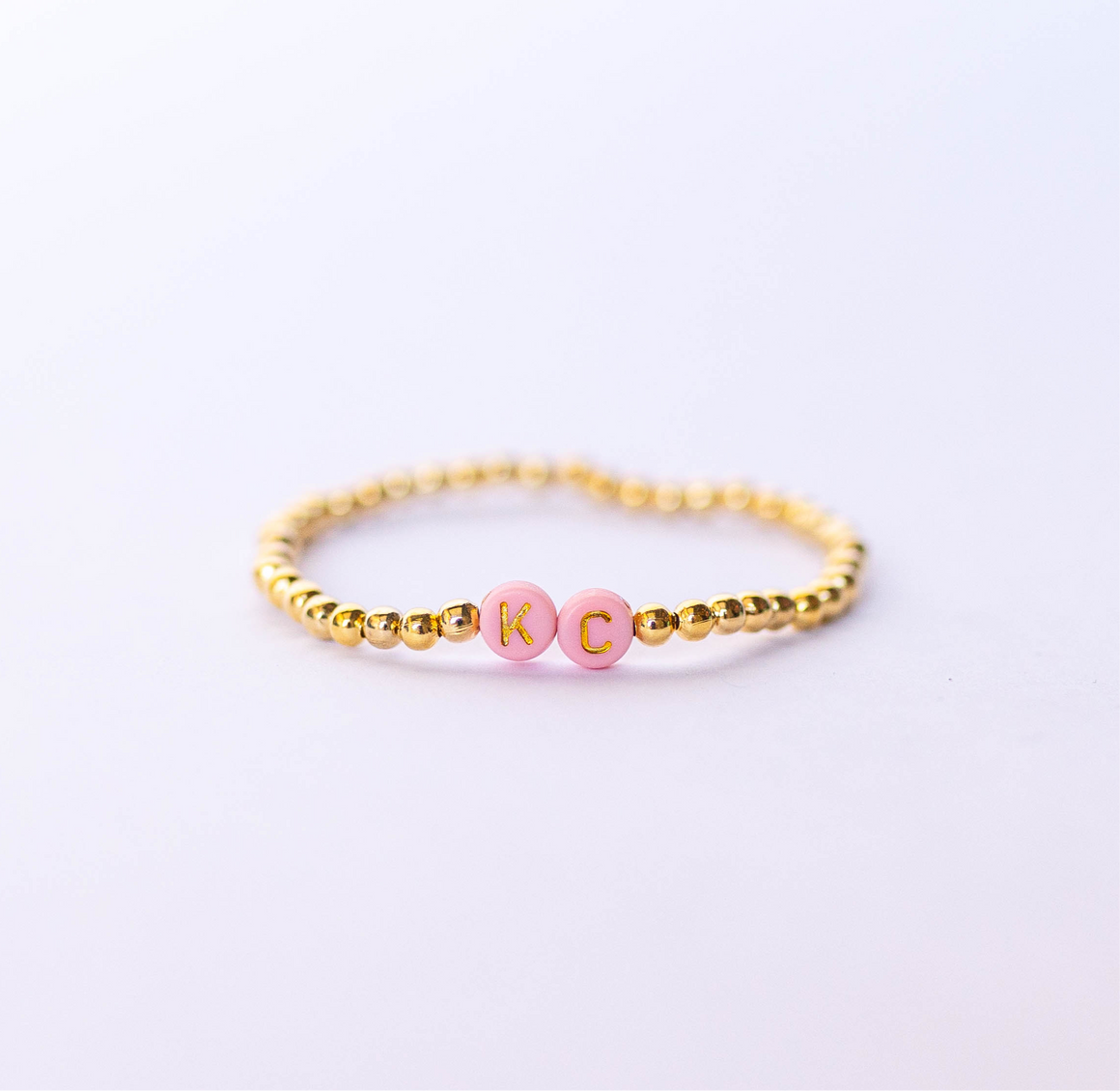 Gold Pink KC Bracelet