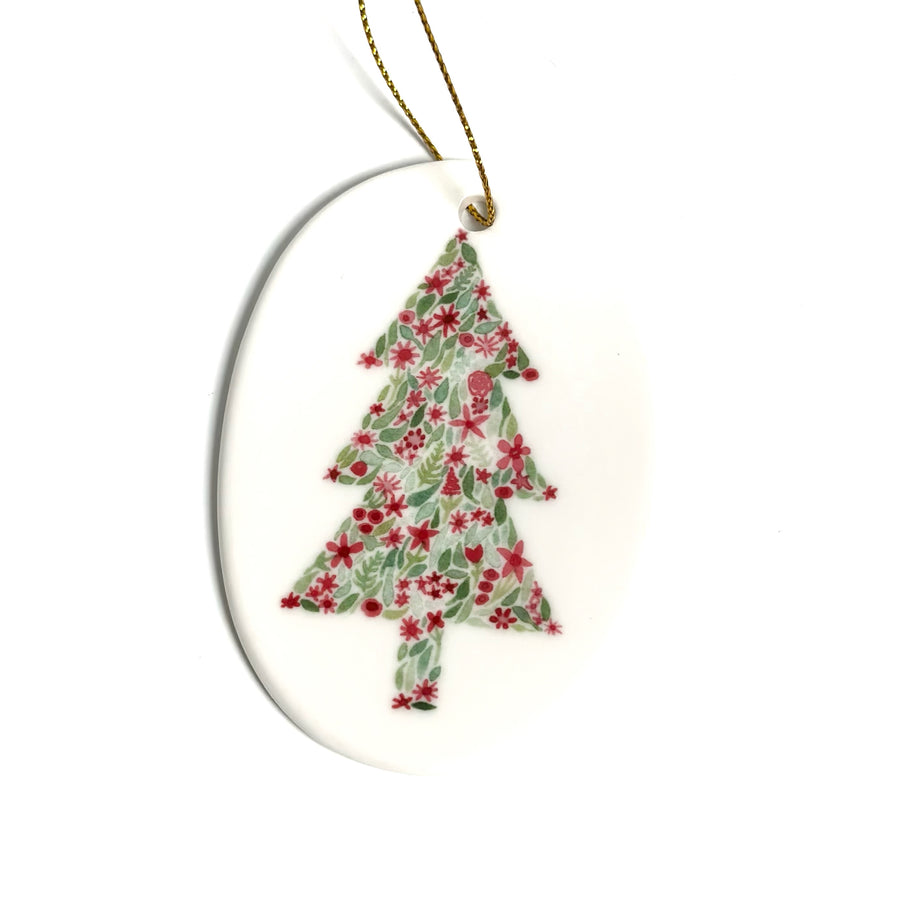 Christmas Tree Floral Ornament