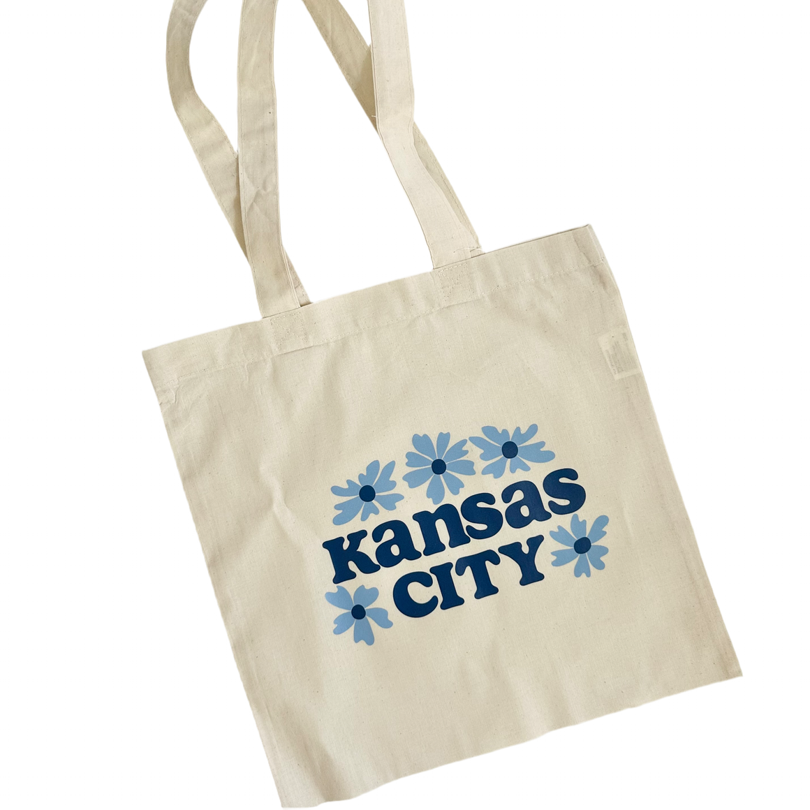 Kansas City Tote - Blue Flowers