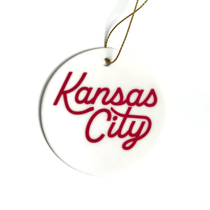 Kansas City Script Ornament