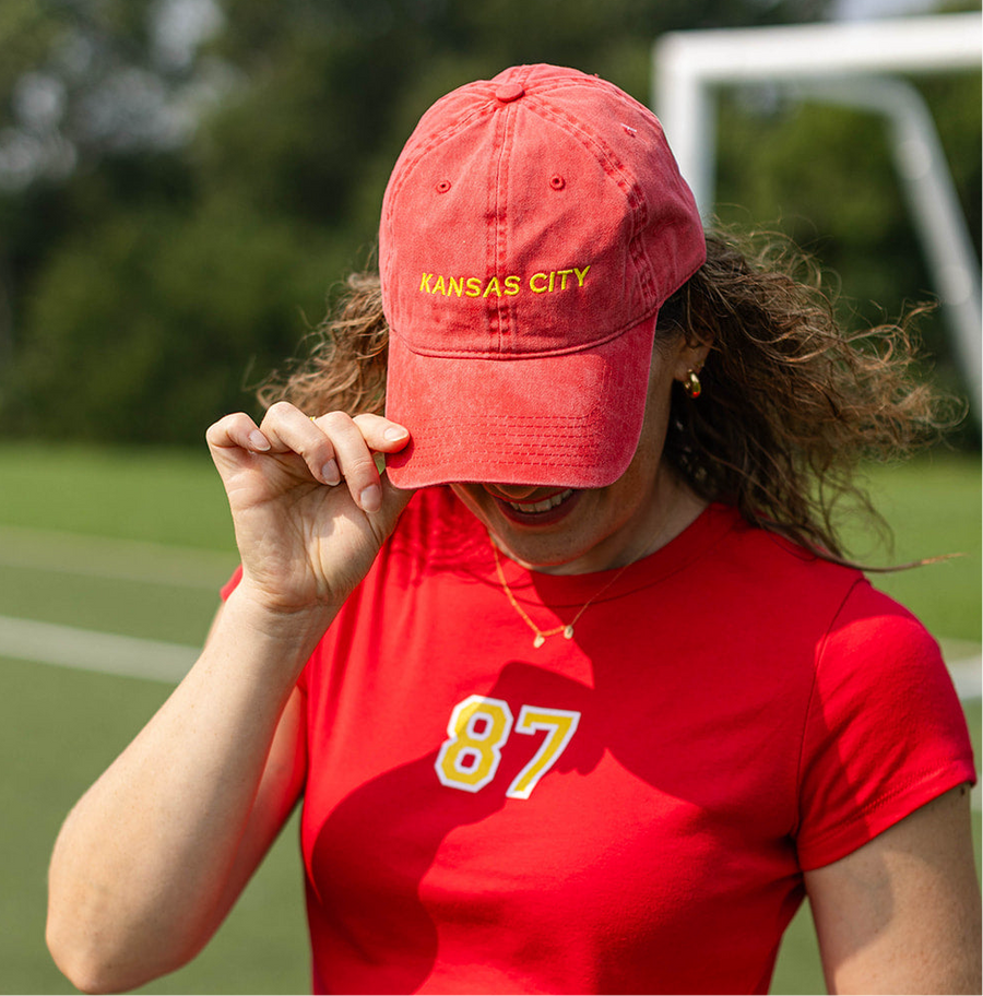Kansas City Embroidered Hat - Red