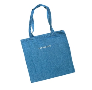 Kansas City Jean Embroidered Tote