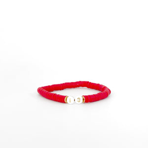 Red Era Bracelet Stack