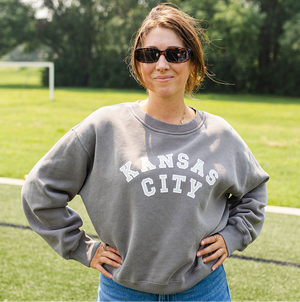 Carly Rae Sporty Sweatshirt - Grey