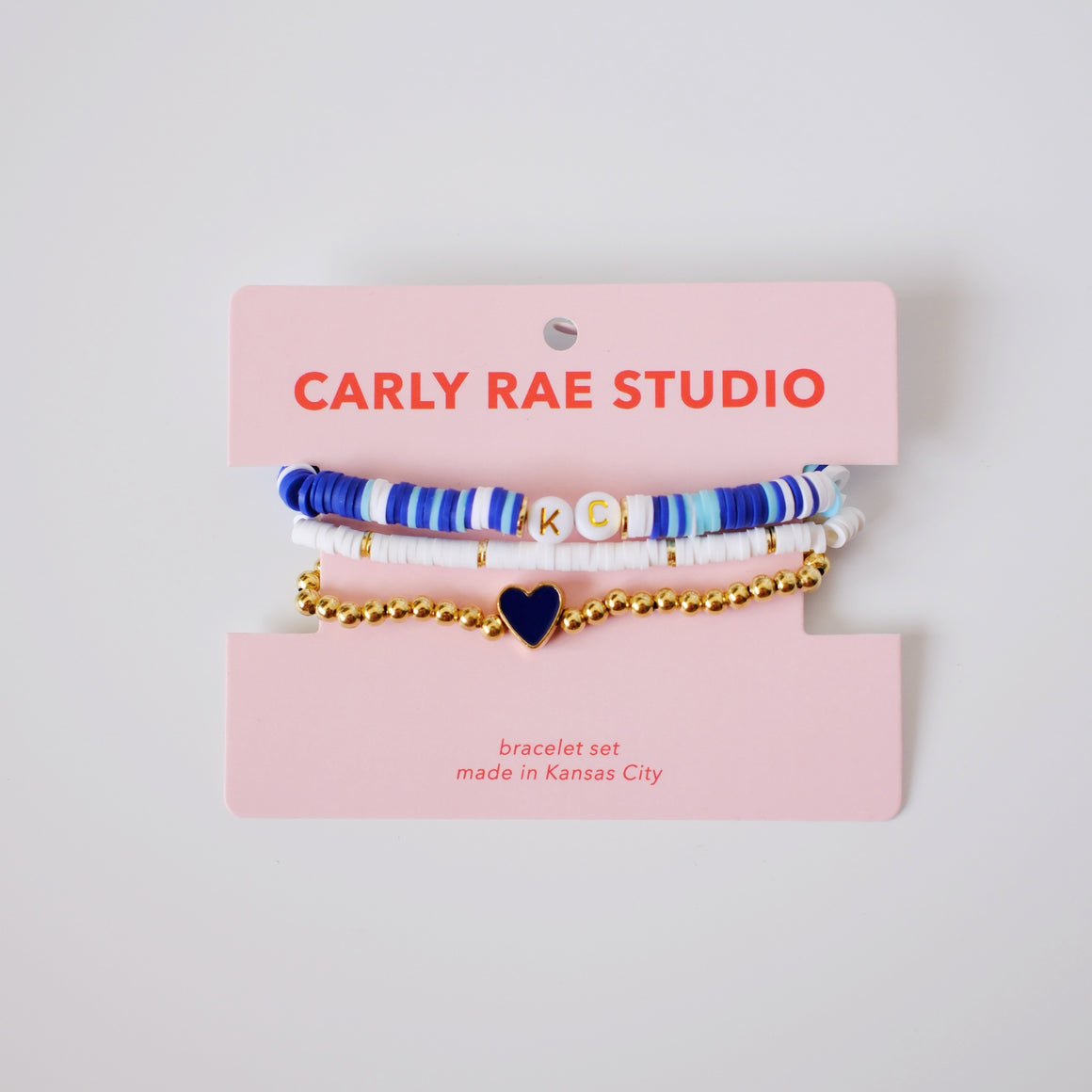 Teal + Red Beaded Stretch Bracelet Stack