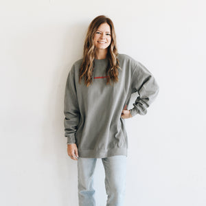 Kansas City Embroidered Sweatshirt - Grey