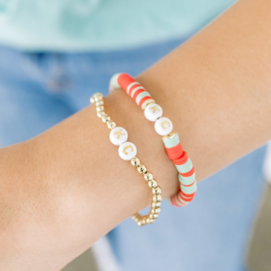 KC Bracelet - Teal + Red