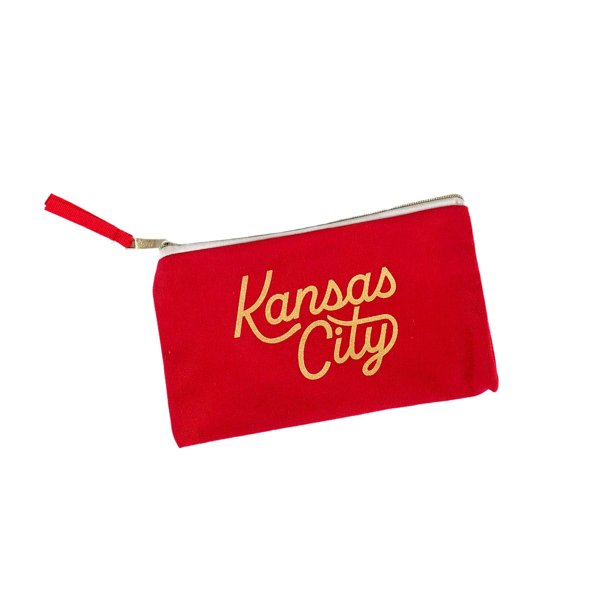 Kansas City Script Pouch in Red