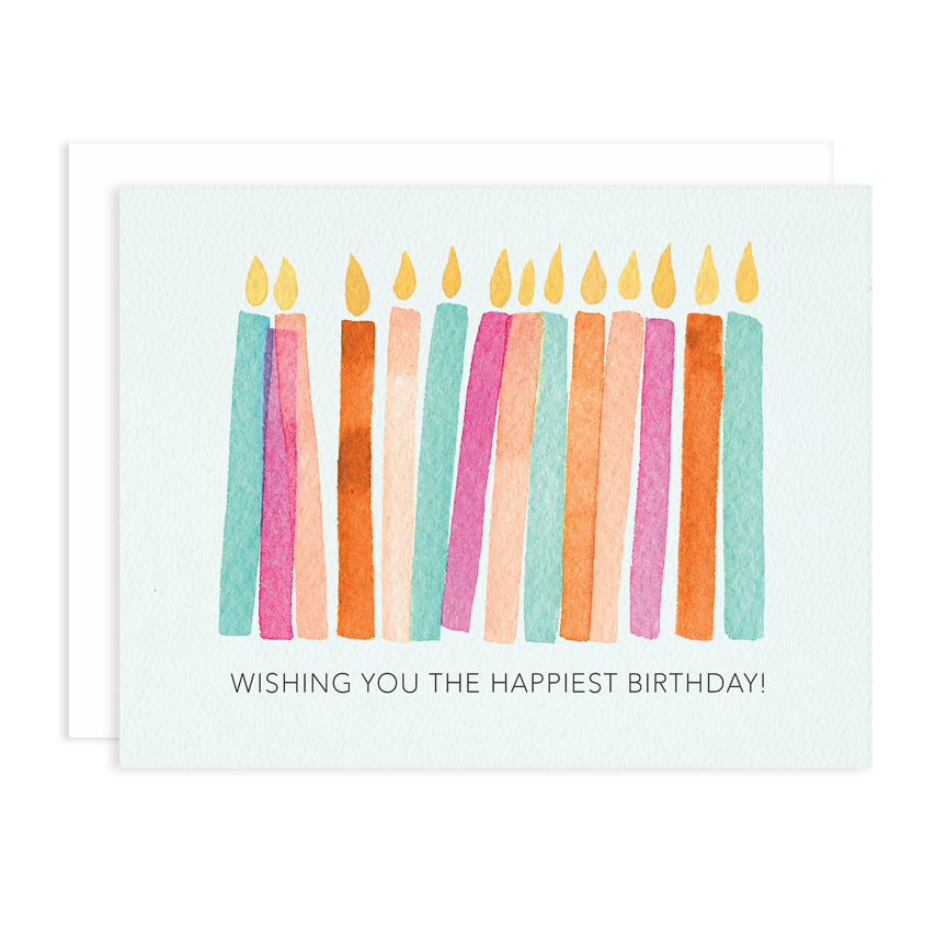 Happy Birthday Candle Greeting Card