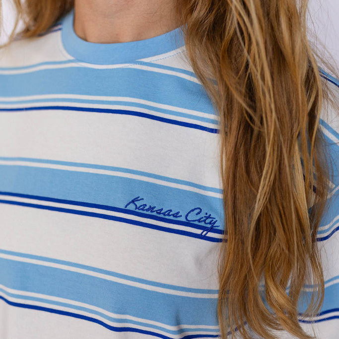 Striped Kansas City Shirt - Light Blue & Blue