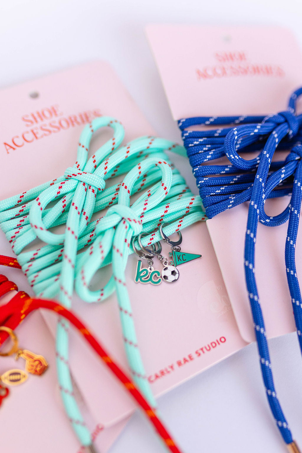 Shoe Charm & Laces Set - Teal