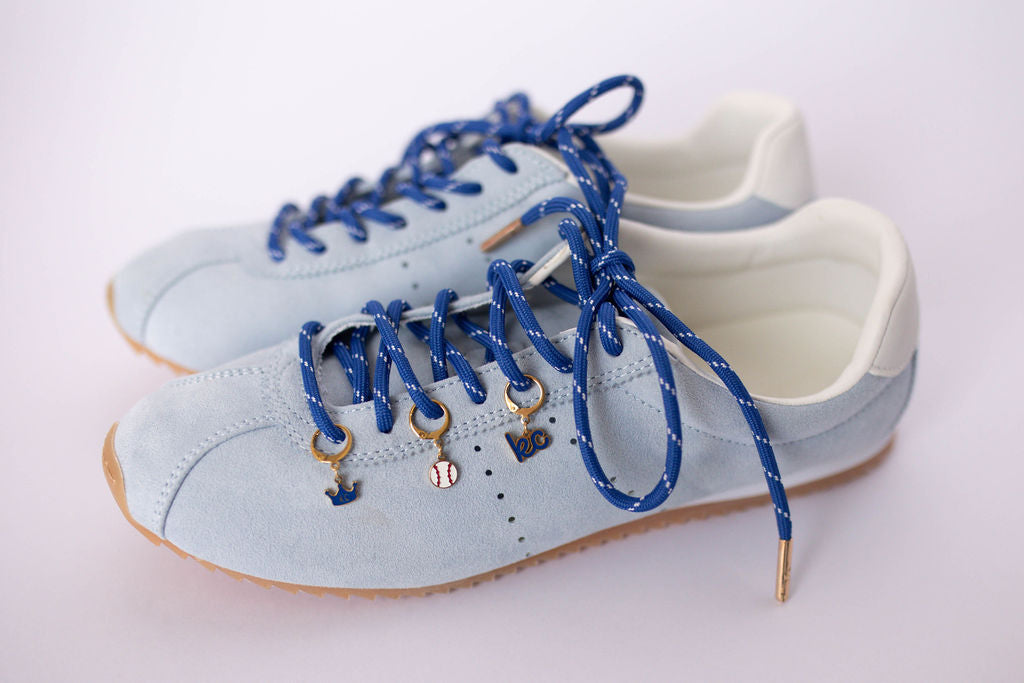 Shoe Charm & Laces Set - Blue