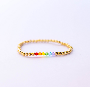 Gold Rainbow Bracelet