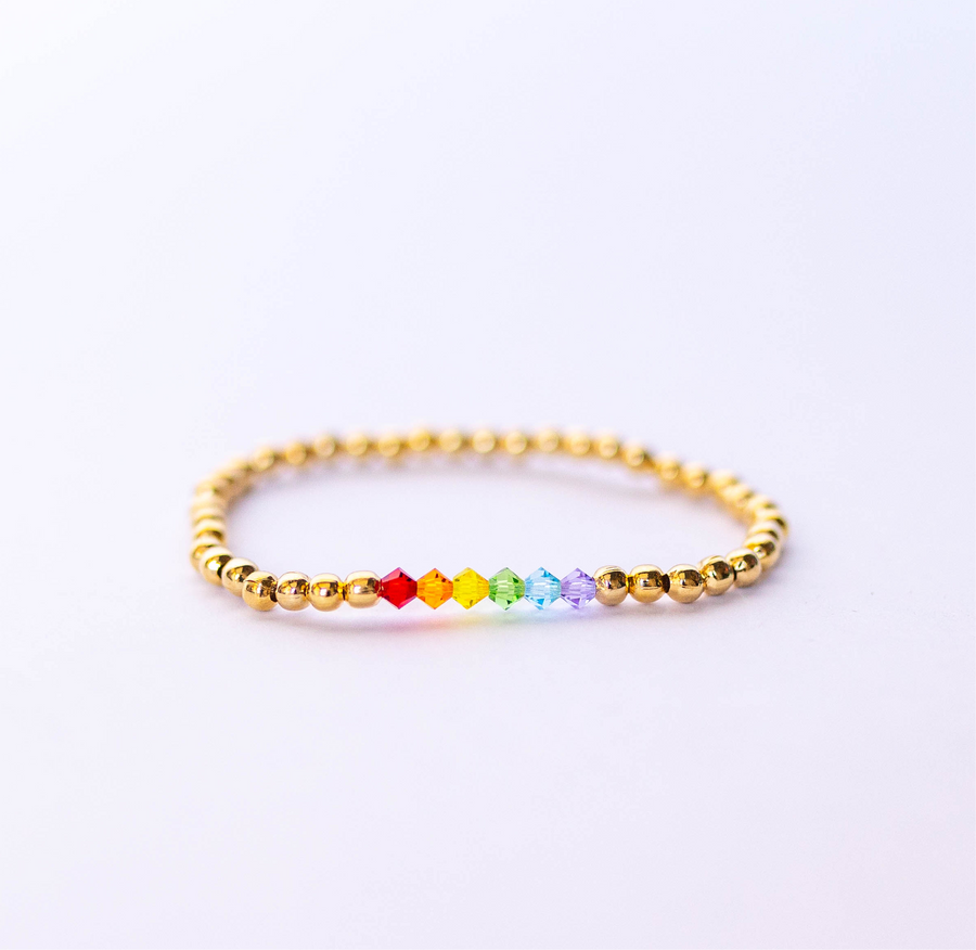 Gold Rainbow Bracelet