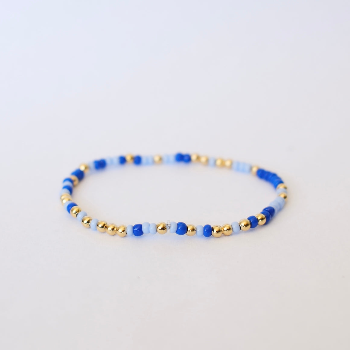Royal + Baby Blue Game Day Stretch Bracelet