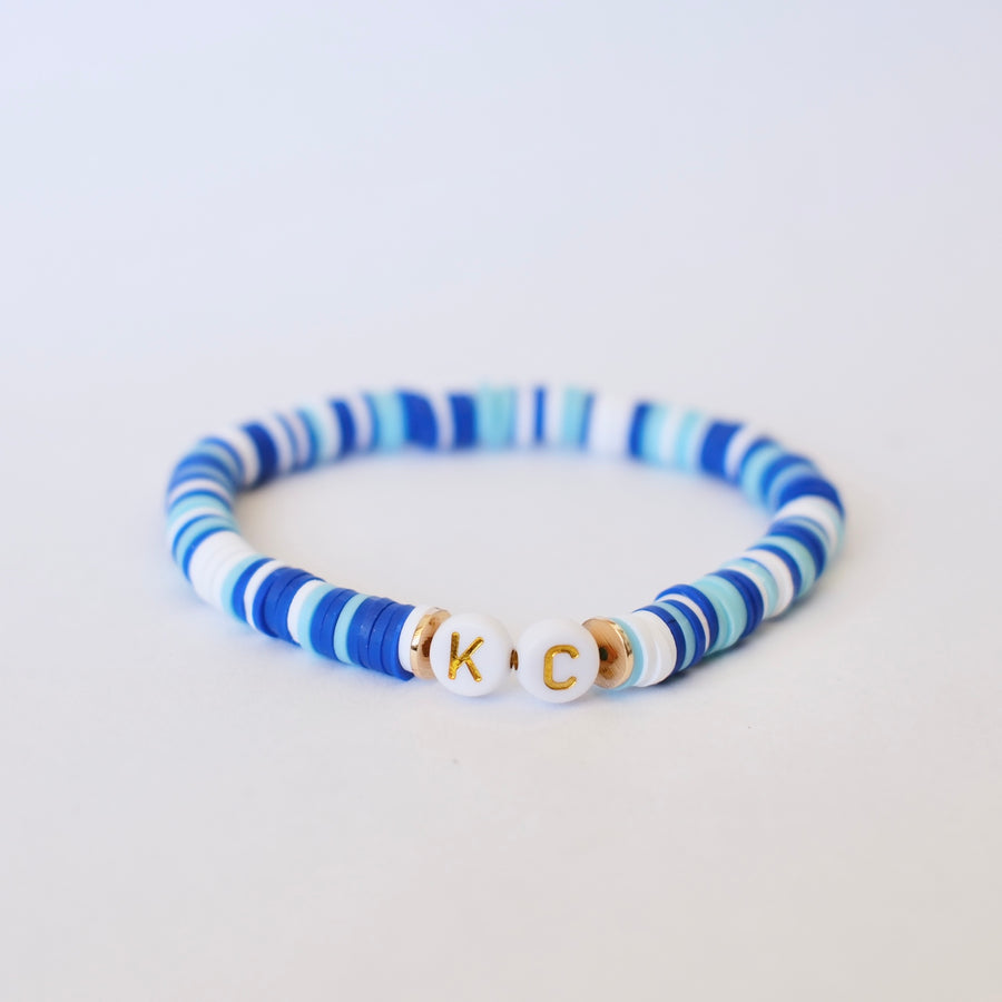 KC Bracelet - Blues and White