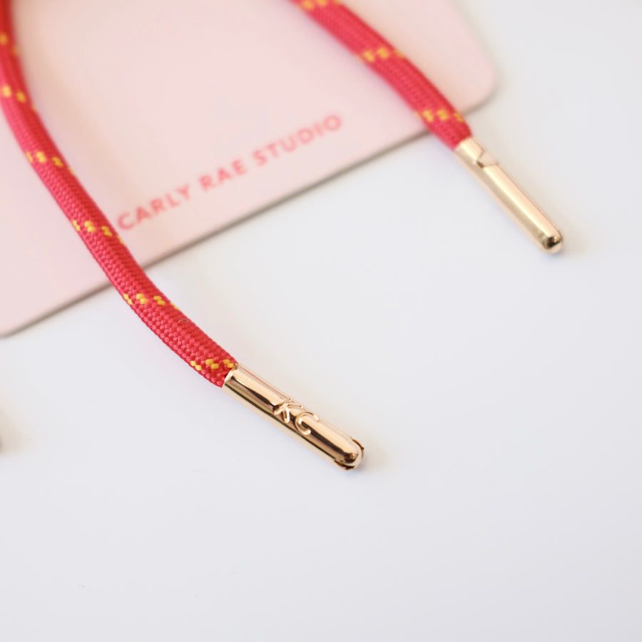Shoe Charm & Laces Set - Red