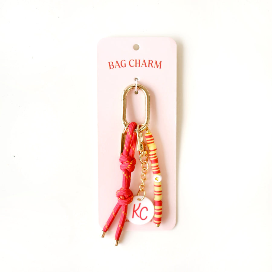Bag Charm - Red & Yellow