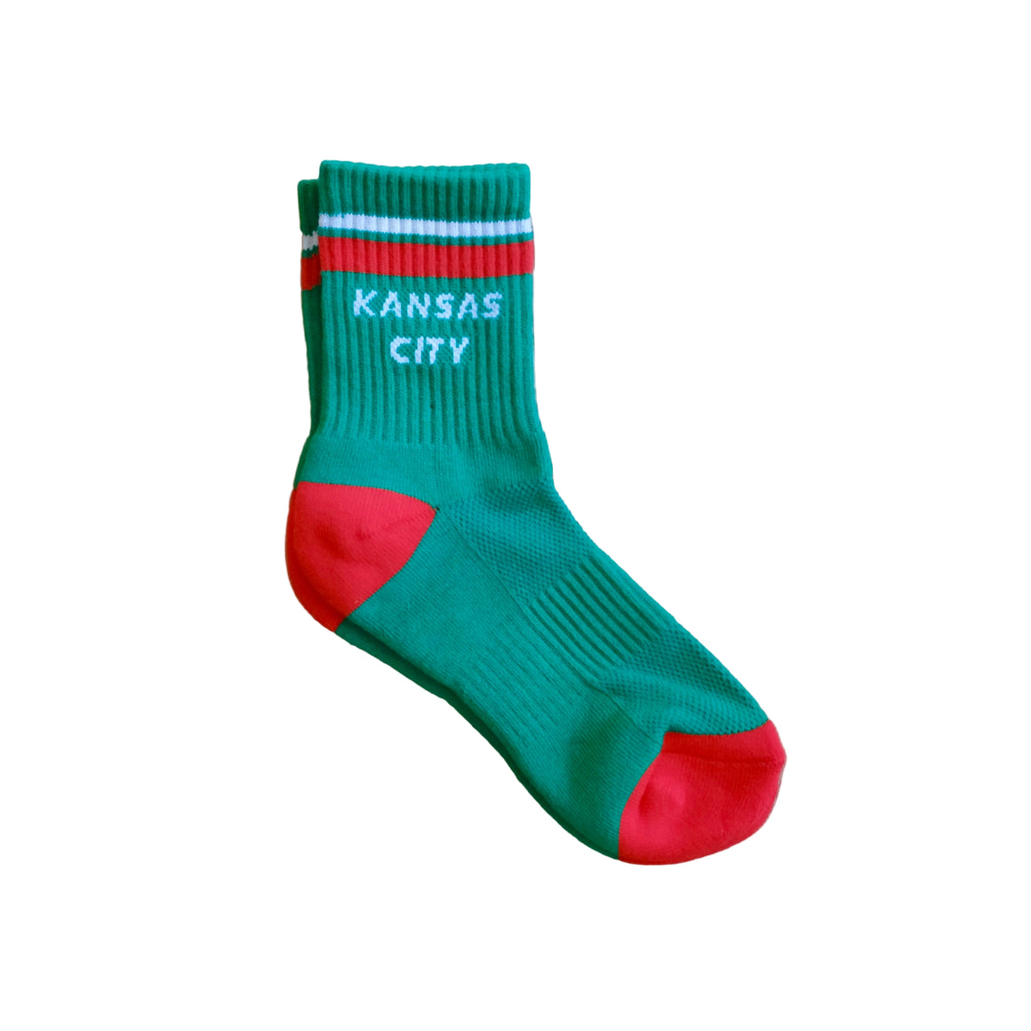Kansas City Crew Socks - Green w/ Red