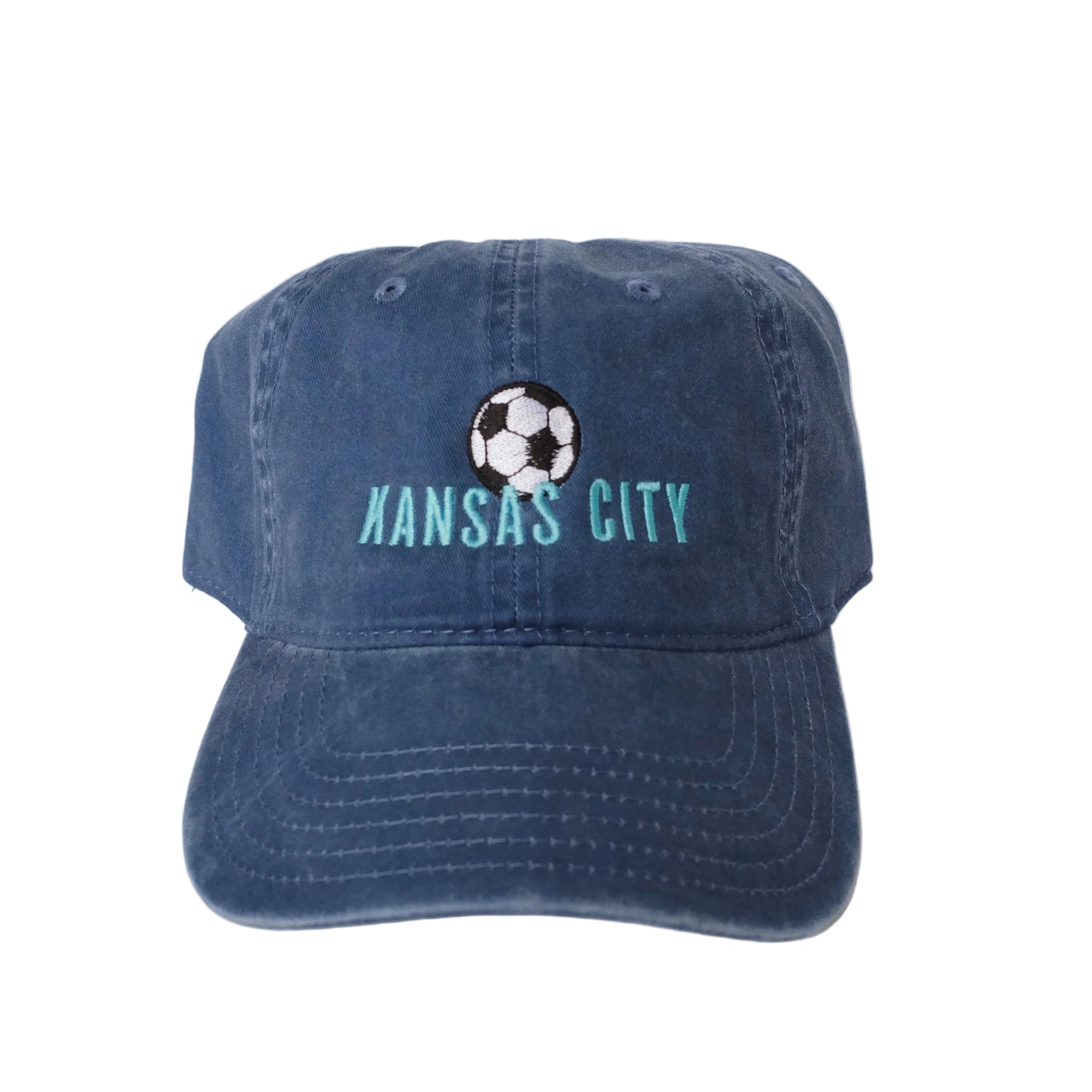 Kansas City Soccer Hat - Washed Navy
