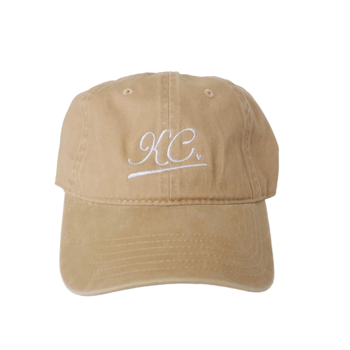 KC Heart Hat - Khaki