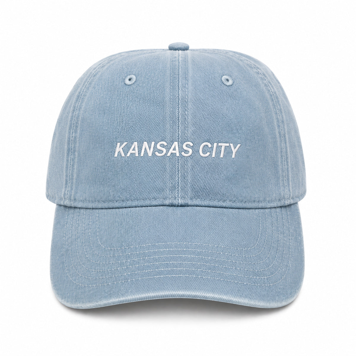 Kansas City Embroidered Hat - Denim