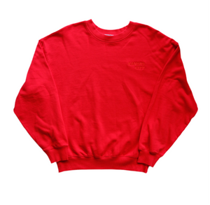 Carly Rae Embroidered Sweatshirt - Red on Red