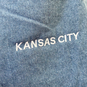 Kansas City Jean Embroidered Tote