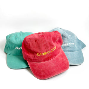 Kansas City Embroidered Hat - Teal