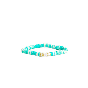 KC Bracelet - Teal & White