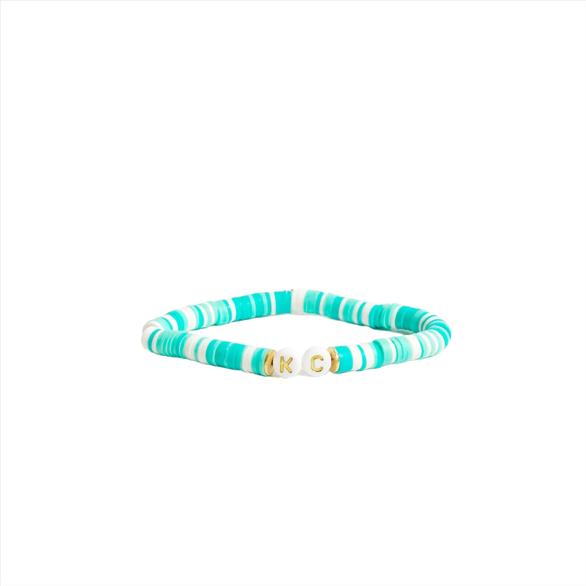 KC Bracelet - Teal & White