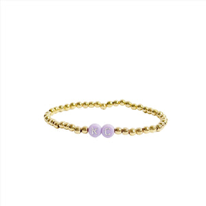 Gold Purple KC Bracelet