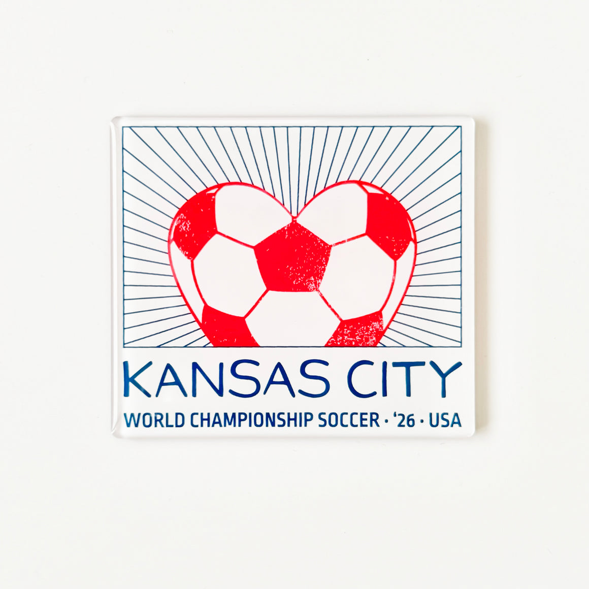 Kansas City World Championship Soccer Magnet