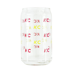 KC Beer Glass - Red & Yellow
