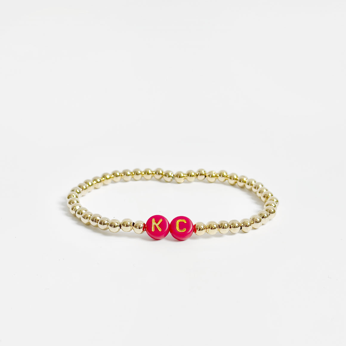 Gold KC Bracelet - Red