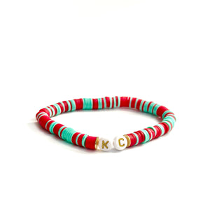 KC Bracelet - Teal + Red