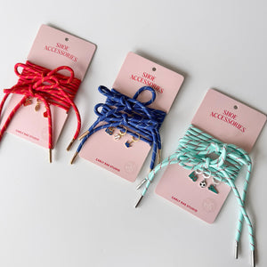 Shoe Charm & Laces Set - Teal