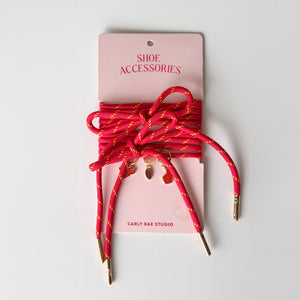 Shoe Charm & Laces Set - Red