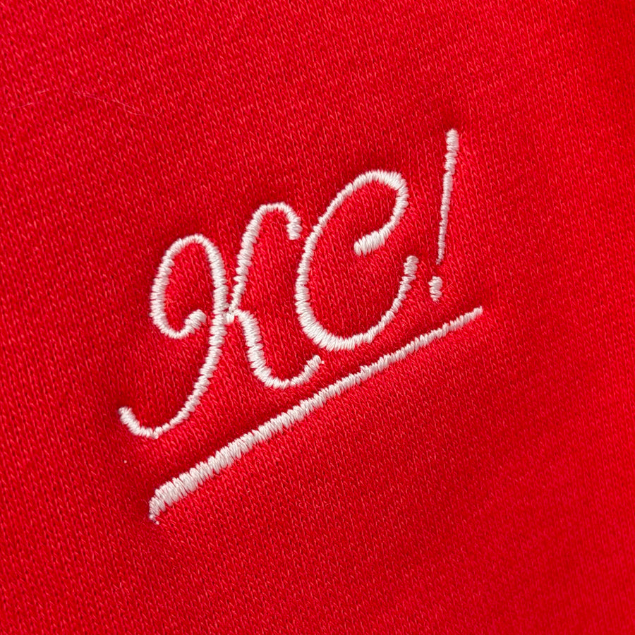 Varsity Sweatshirt - Red w/ Ivory - KC!