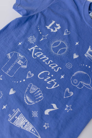 Kansas City Baseball Vibes - Blue