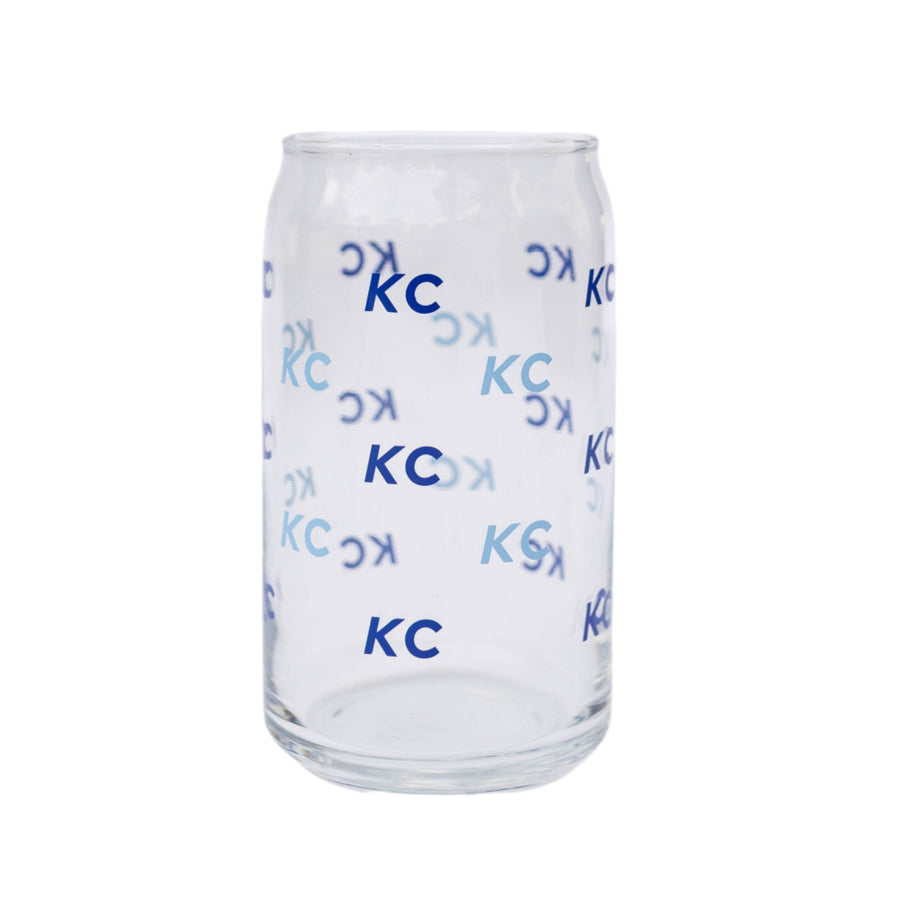 KC Beer Glass - Blue & Light Blue
