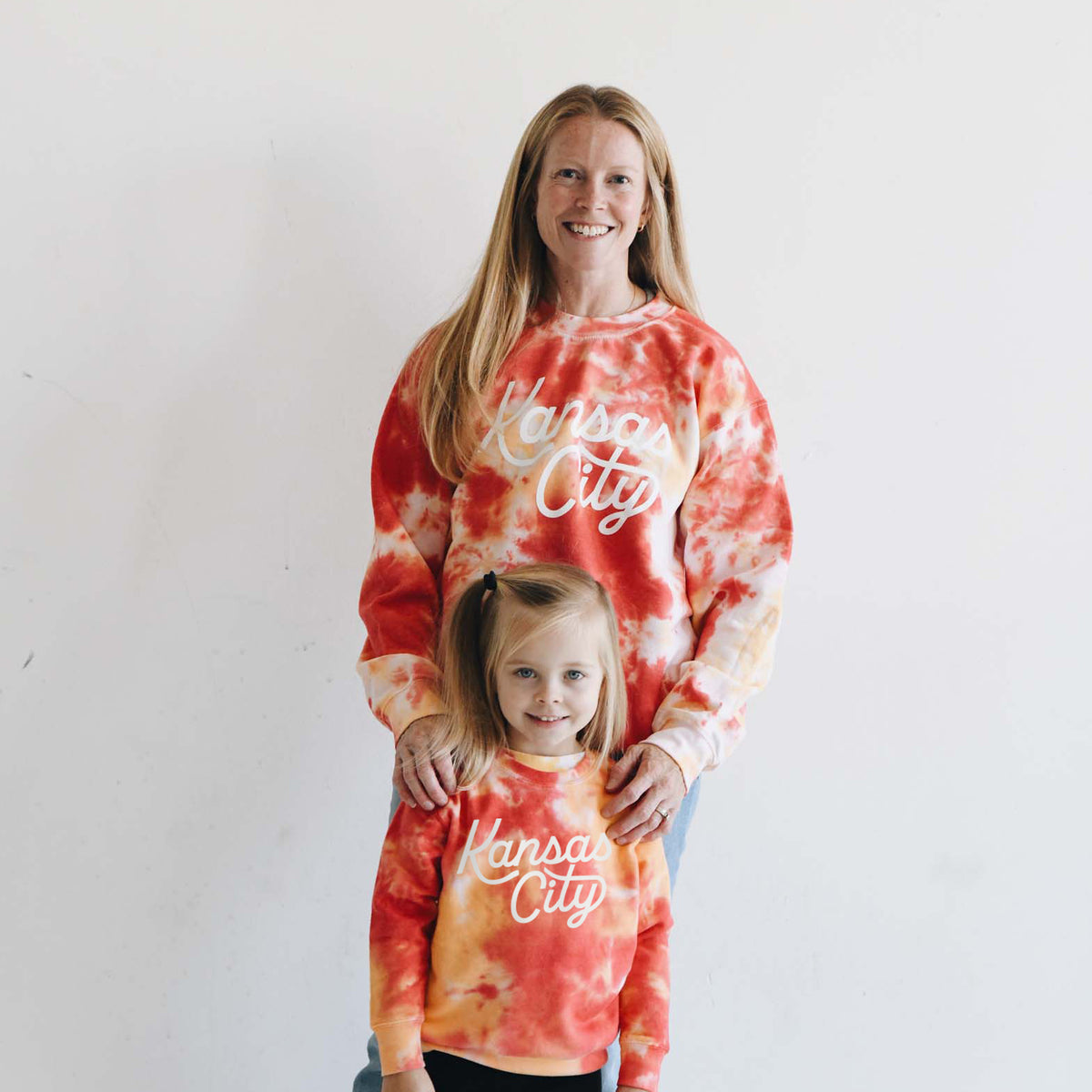 Kansas City Script Sweatshirt - Kids- Tie Dye