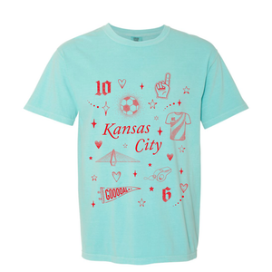 Kansas City Soccer Vibes - Teal